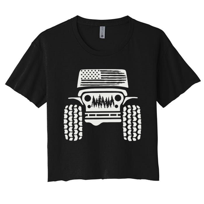 American Off Road 4x4 Women's Crop Top Tee