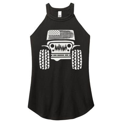 American Off Road 4x4 Women's Perfect Tri Rocker Tank