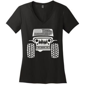 American Off Road 4x4 Women's V-Neck T-Shirt