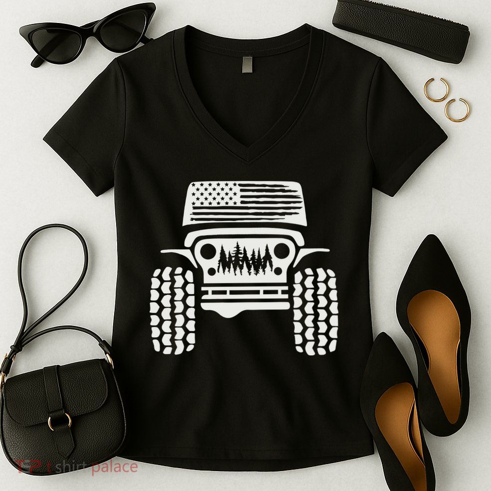 American Off Road 4x4 Women's V-Neck T-Shirt