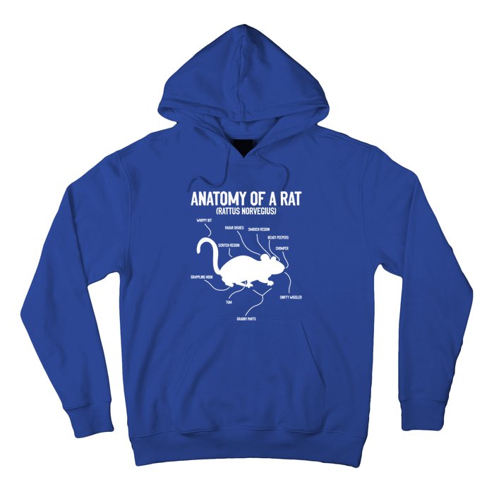 Anatomy Of Rat Rat Lovers And Pet Rat Owners Great Gift Hoodie