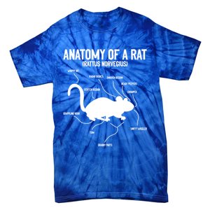 Anatomy Of Rat Rat Lovers And Pet Rat Owners Great Gift Tie-Dye T-Shirt