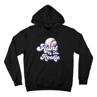 Aunt of Rookie 1st Birthday Baseball Theme Matching Party Hoodie