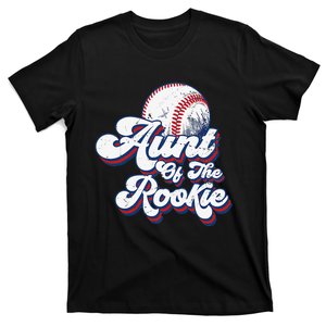 Aunt of Rookie 1st Birthday Baseball Theme Matching Party T-Shirt