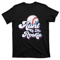 Aunt of Rookie 1st Birthday Baseball Theme Matching Party T-Shirt