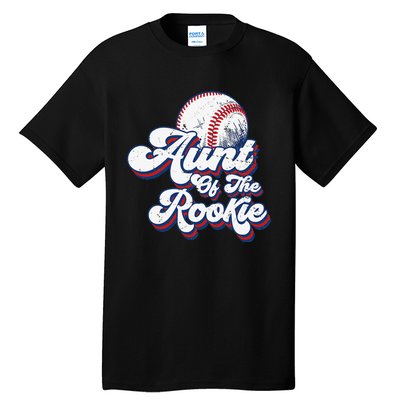 Aunt of Rookie 1st Birthday Baseball Theme Matching Party Tall T-Shirt