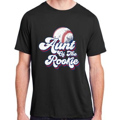 Aunt of Rookie 1st Birthday Baseball Theme Matching Party Adult ChromaSoft Performance T-Shirt