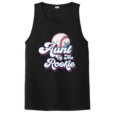 Aunt of Rookie 1st Birthday Baseball Theme Matching Party PosiCharge Competitor Tank