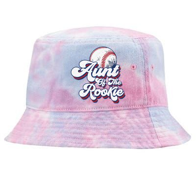 Aunt of Rookie 1st Birthday Baseball Theme Matching Party Tie-Dyed Bucket Hat