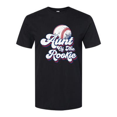 Aunt of Rookie 1st Birthday Baseball Theme Matching Party Softstyle CVC T-Shirt