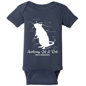 Anatomy Of Rat For Any Rat Lovers And Pet Rat Owners Baby Bodysuit