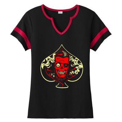 Ace Of Spades Zombie Ladies Halftime Notch Neck Tee