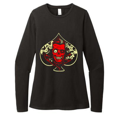 Ace Of Spades Zombie Womens CVC Long Sleeve Shirt