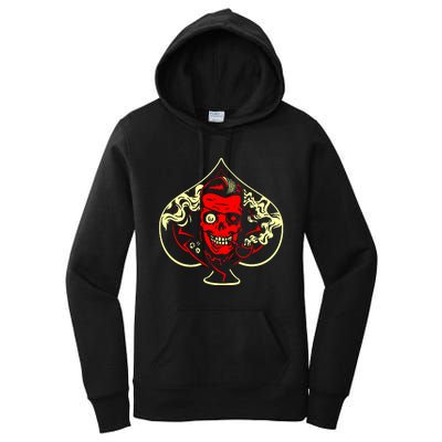 Ace Of Spades Zombie Women's Pullover Hoodie