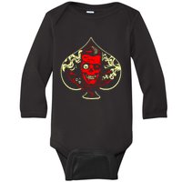 Ace Of Spades Zombie Baby Long Sleeve Bodysuit