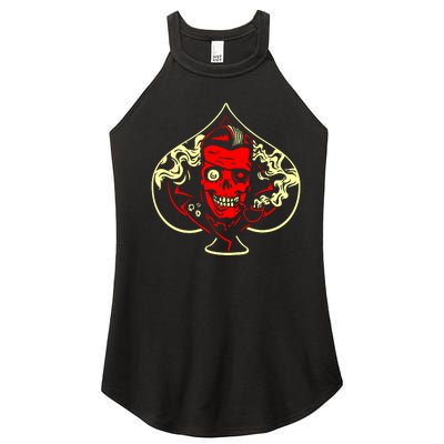 Ace Of Spades Zombie Women’s Perfect Tri Rocker Tank