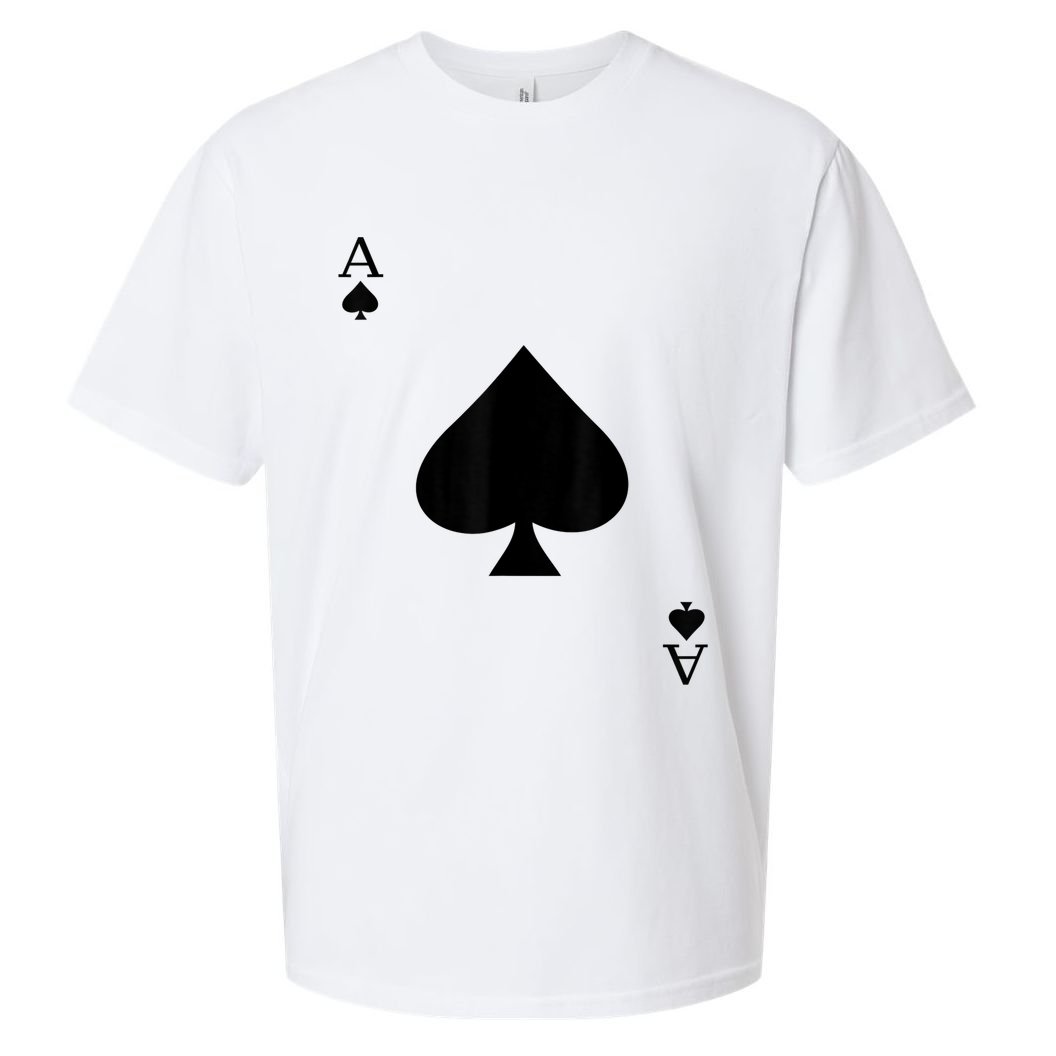 Ace Of Spades Deck Of Cards Halloween Costume Sueded Cloud Jersey T-Shirt