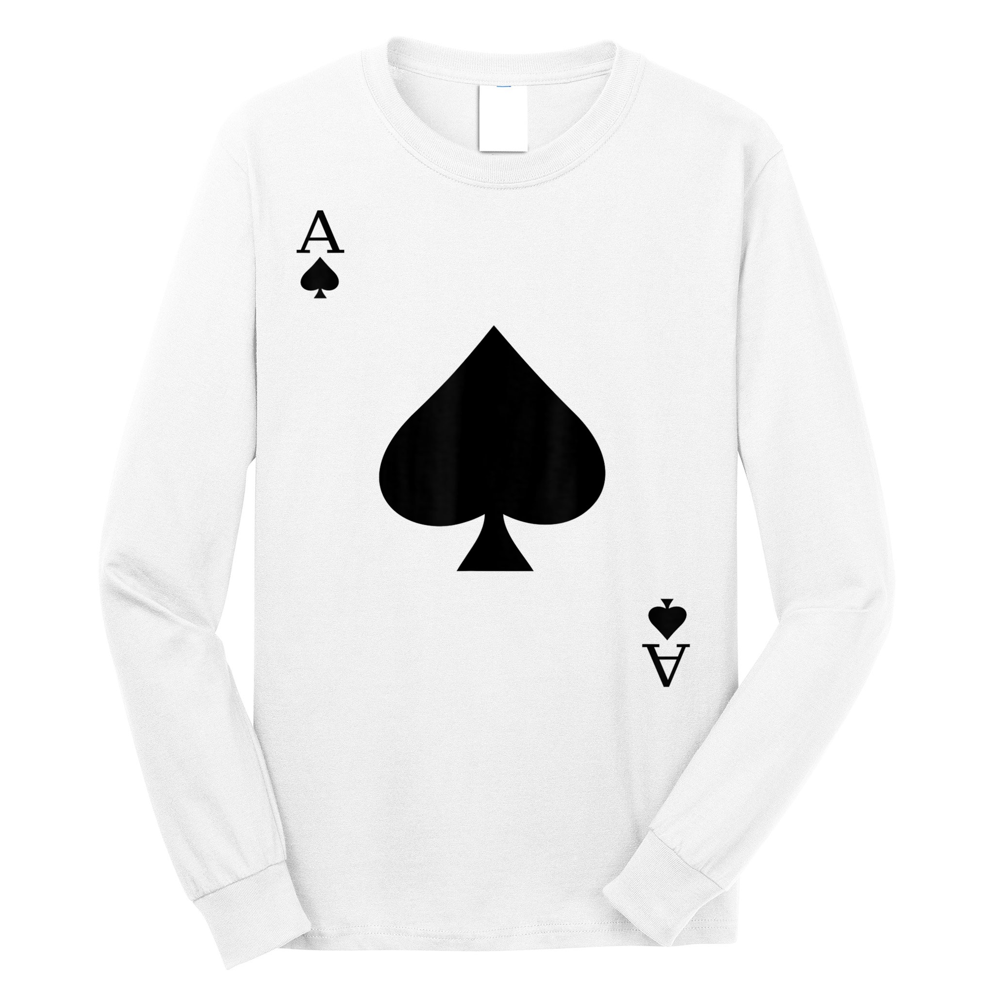 Ace Of Spades Deck Of Cards Halloween Costume Long Sleeve Shirt
