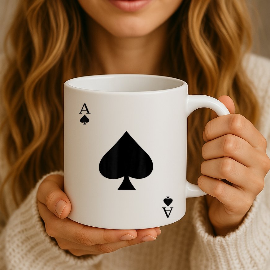 Ace Of Spades Deck Of Cards Halloween Costume Mug