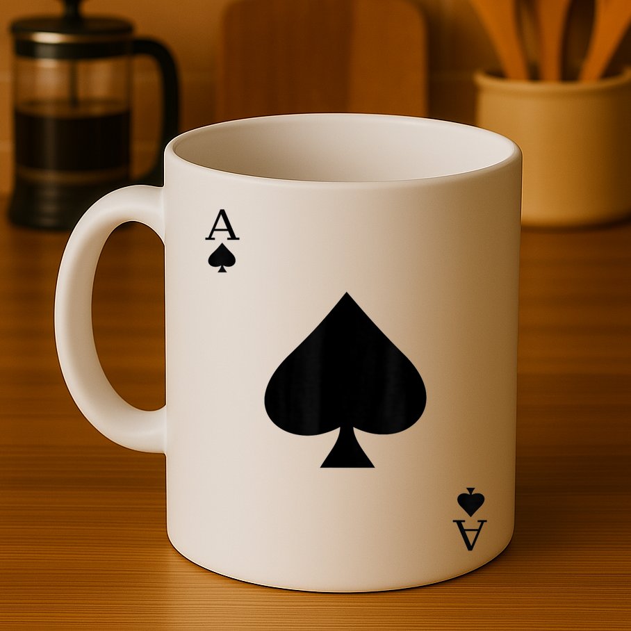 Ace Of Spades Deck Of Cards Halloween Costume Mug