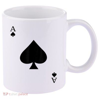 Ace Of Spades Deck Of Cards Halloween Costume 11oz C Handle Ceramic Mug