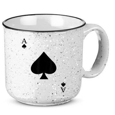 Ace Of Spades Deck Of Cards Halloween Costume 15oz Campfire Ceramic Mug