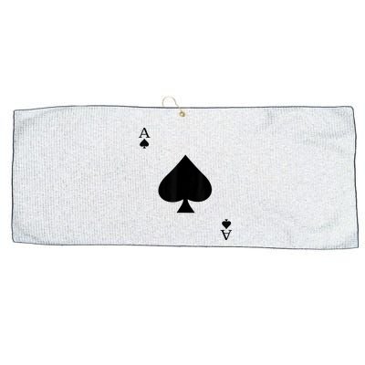 Ace Of Spades Deck Of Cards Halloween Costume Large Microfiber Waffle Golf Towel