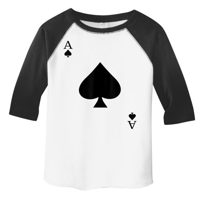 Ace Of Spades Deck Of Cards Halloween Costume Toddler Fine Jersey T-Shirt
