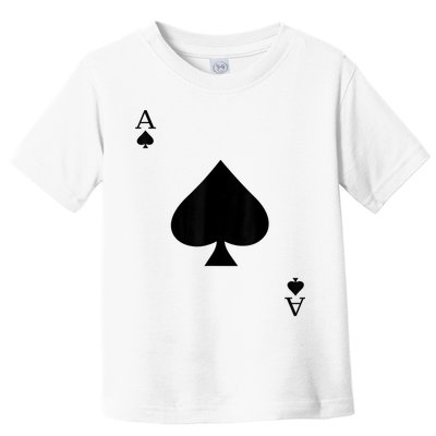 Ace Of Spades Deck Of Cards Halloween Costume Toddler T-Shirt