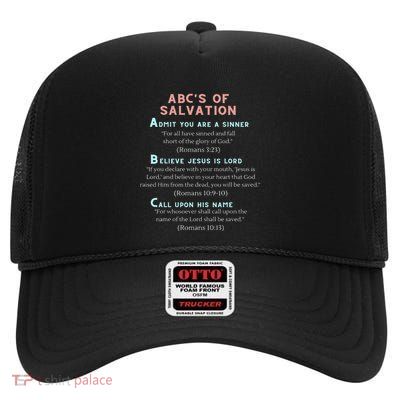 AbcS Of Salvation High Crown Mesh Back Trucker Hat
