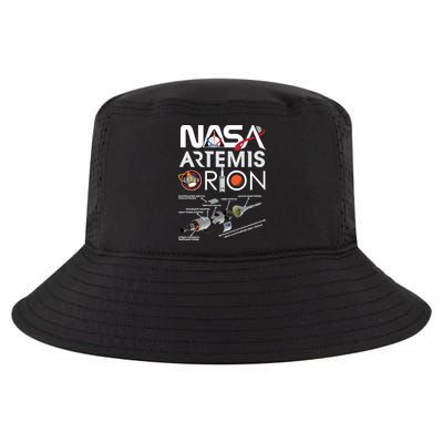 Artemis Orion Space Launch System SLS Schematics Cool Comfort Performance Bucket Hat