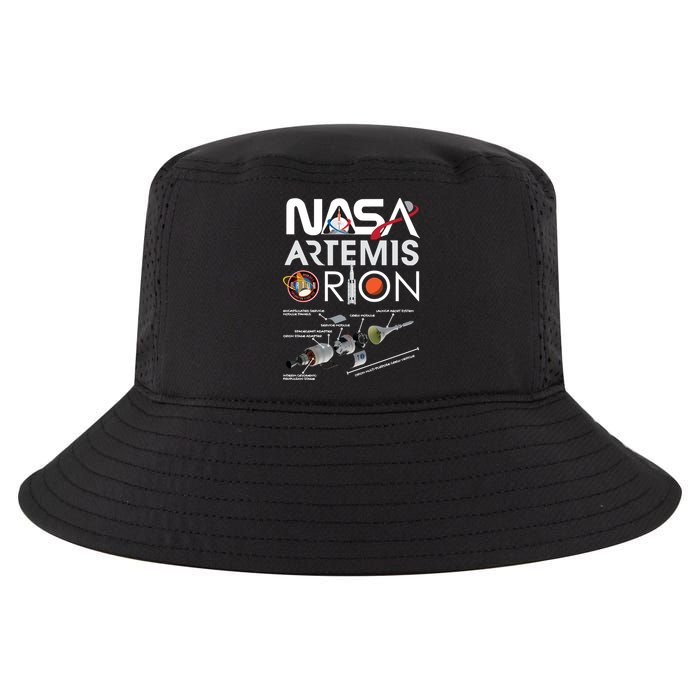 Artemis Orion Space Launch System SLS Schematics Cool Comfort Performance Bucket Hat