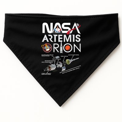 Artemis Orion Space Launch System SLS Schematics USA-Made Doggie Bandana