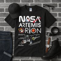 Artemis Orion Space Launch System SLS Schematics Tall T-Shirt