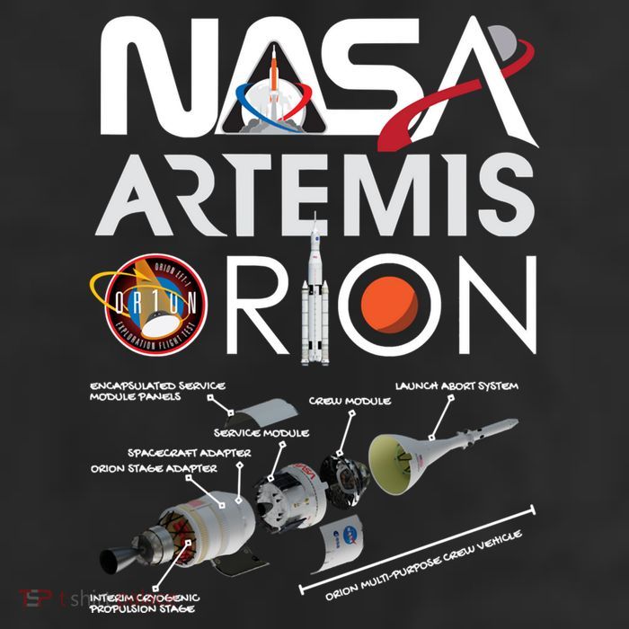 Artemis Orion Space Launch System SLS Schematics 11oz C Handle Ceramic Mug