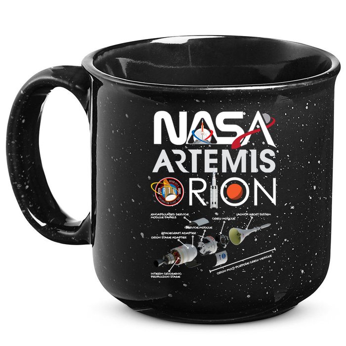 Artemis Orion Space Launch System SLS Schematics 15oz Campfire Ceramic Mug