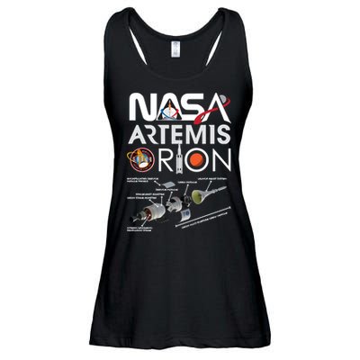 Artemis Orion Space Launch System SLS Schematics Ladies Essential Flowy Tank