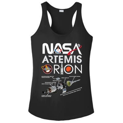 Artemis Orion Space Launch System SLS Schematics Ladies PosiCharge Competitor Racerback Tank