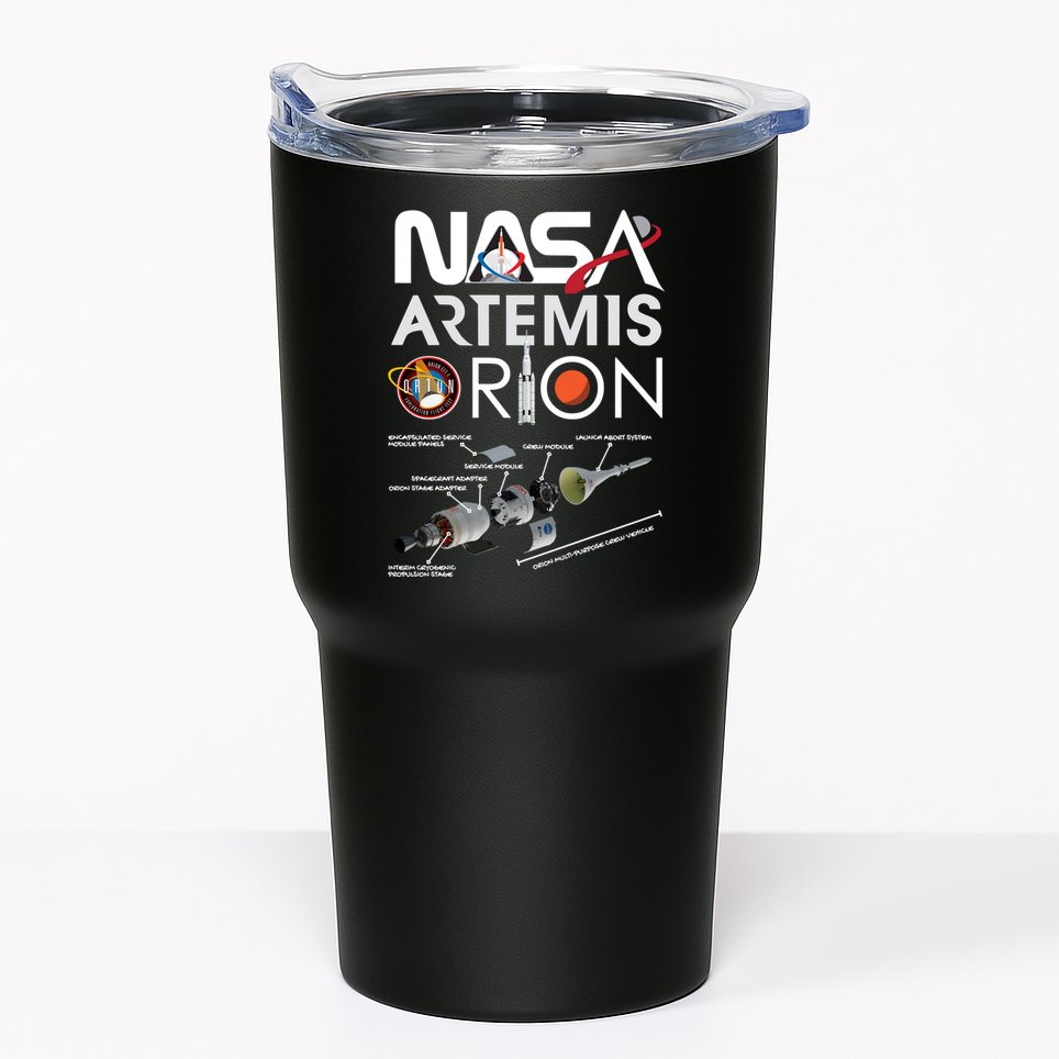 Artemis Orion Space Launch System SLS Schematics Tumbler