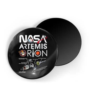 Artemis Orion Space Launch System SLS Schematics Magnet