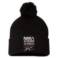 Artemis Orion Space Launch System SLS Schematics Pom Pom 12in Knit Beanie