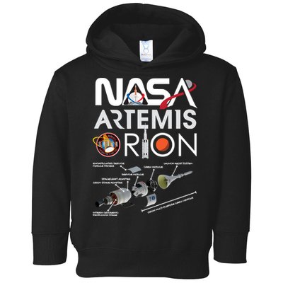 Artemis Orion Space Launch System SLS Schematics Toddler Hoodie