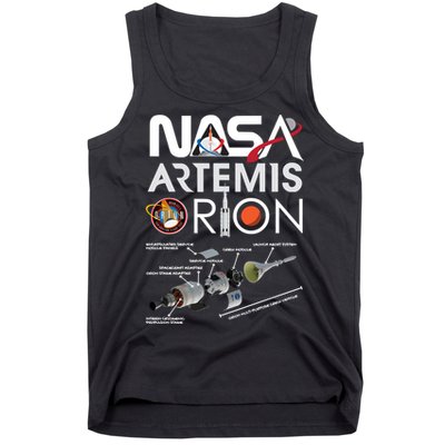 Artemis Orion Space Launch System SLS Schematics Tank Top
