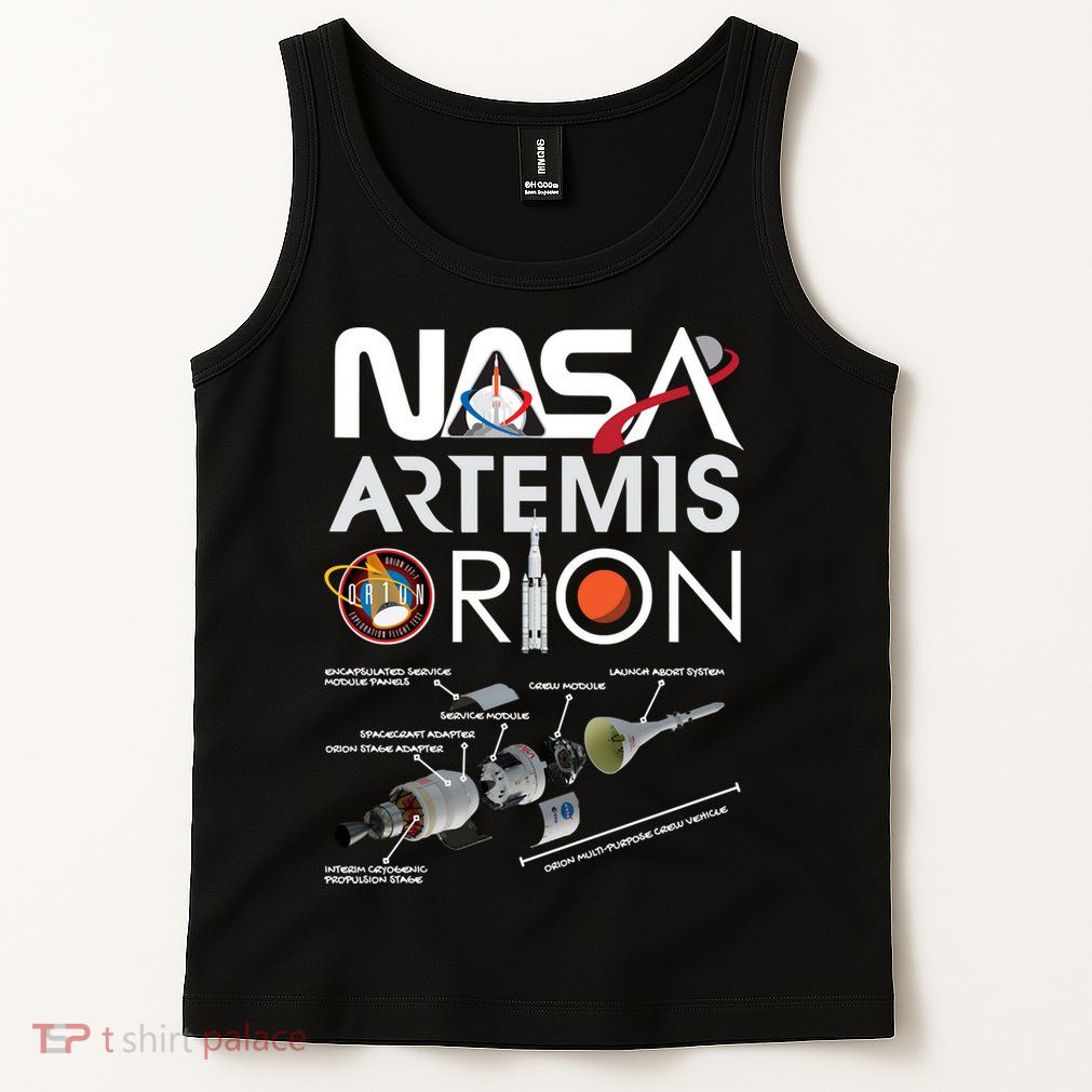 Artemis Orion Space Launch System SLS Schematics Tank Top