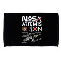 Artemis Orion Space Launch System SLS Schematics Microfiber Hand Towel