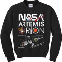 Artemis Orion Space Launch System SLS Schematics Kids Sweatshirt