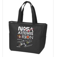 Artemis Orion Space Launch System SLS Schematics Zip Tote Bag