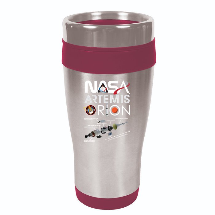 Artemis Orion Space Launch System SLS Schematics 16oz Travel Tumbler