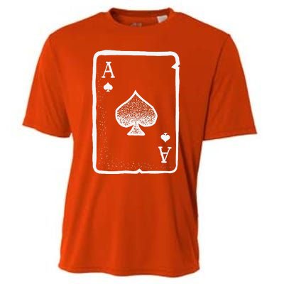 Ace Of Spades Poker Playing Card Halloween Costume Cooling Performance Crew T-Shirt