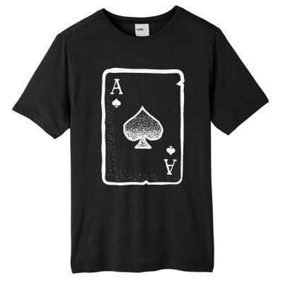 Ace Of Spades Poker Playing Card Halloween Costume Tall Fusion ChromaSoft Performance T-Shirt